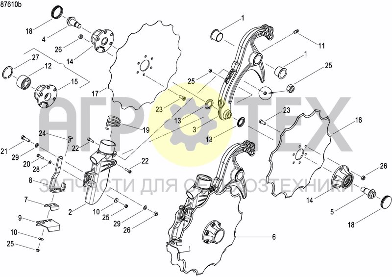 Чертеж COULTER FERTILIZER PRECISION DRILL