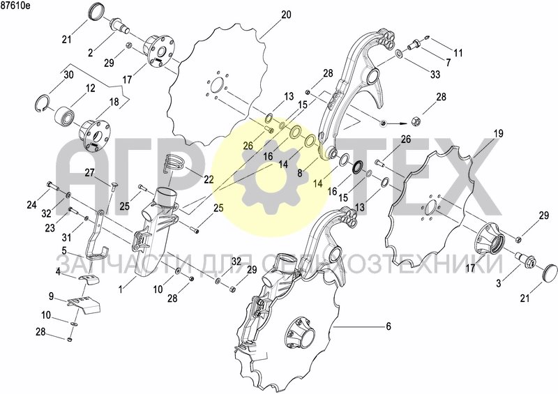 Чертеж COULTER FERTILIZER PRECISION DRILL