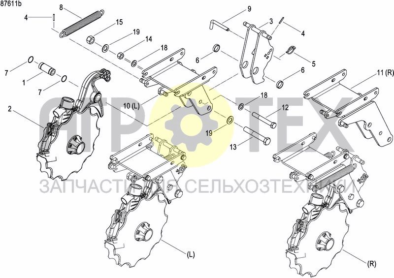 Чертеж COULTER FERTILIZER PRECISION DRILL