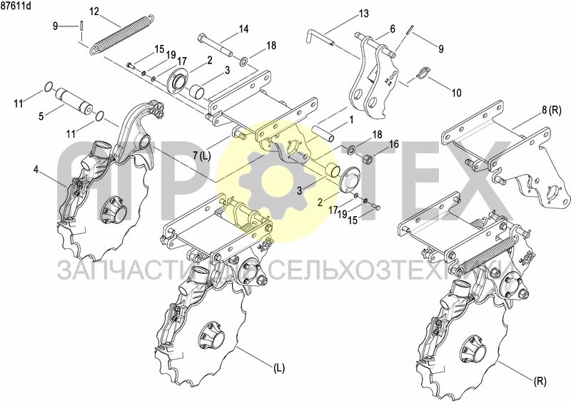 Чертеж COULTER FERTILIZER PRECISION DRILL