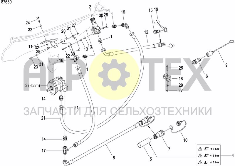 Чертеж HYDR. FAN DRIVE