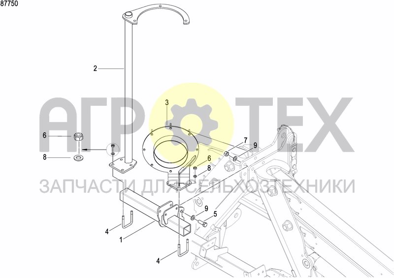 Чертеж AIR INLET PIPE