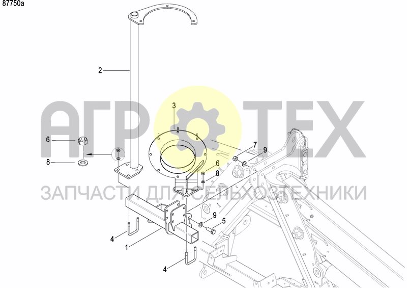 Чертеж AIR INLET PIPE