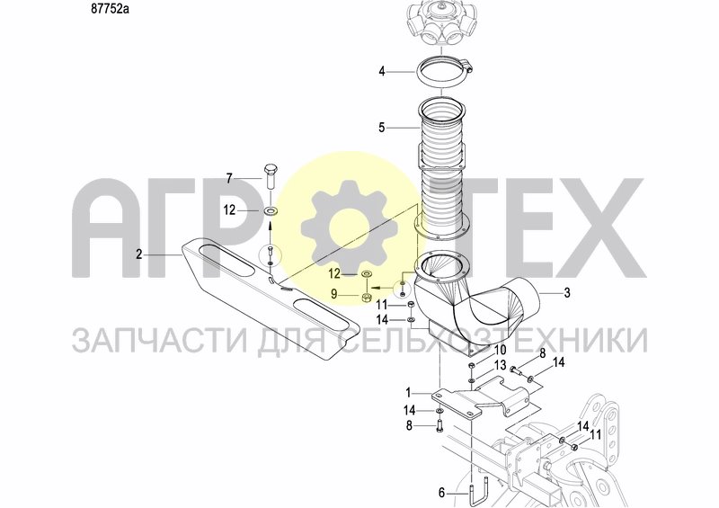 Чертеж ASSEMBLY KIT FERTILIZER DF1