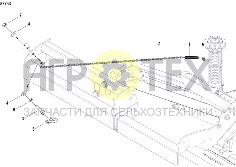 Чертеж ASSEMBLY KIT FERTILIZER DF1