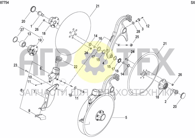 Чертеж COULTER FERTILIZER PRECISION DRILL