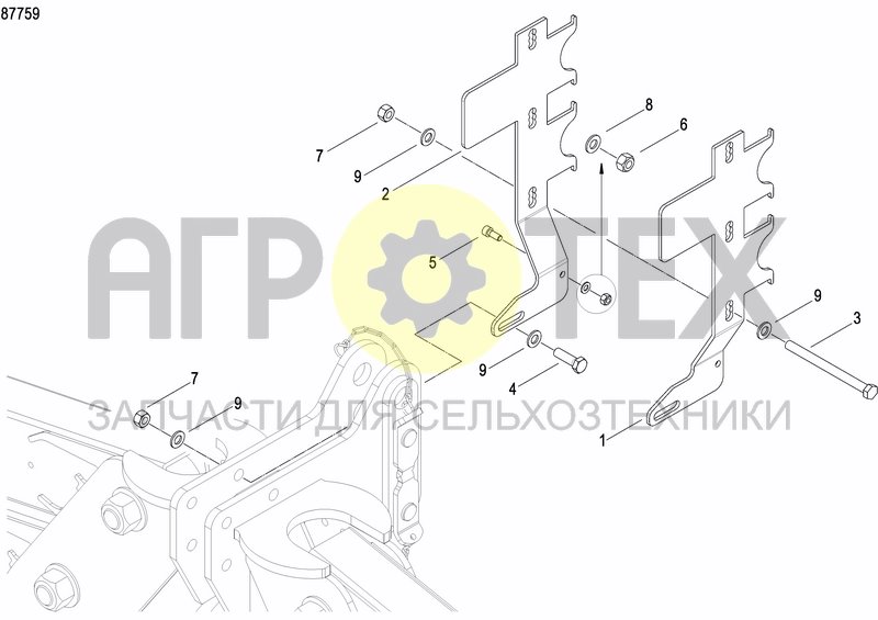 Чертеж ASSEMBLY KIT FERTILIZER DF2