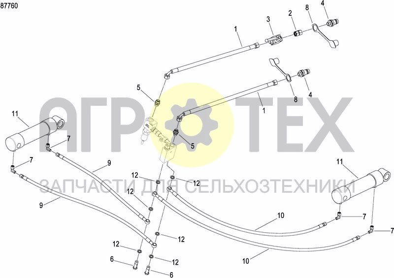 Чертеж HYDRAULIC BALLASTING KIT