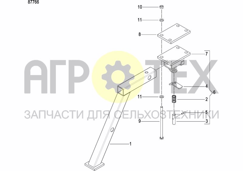 Чертеж SUPPORT BRACKET