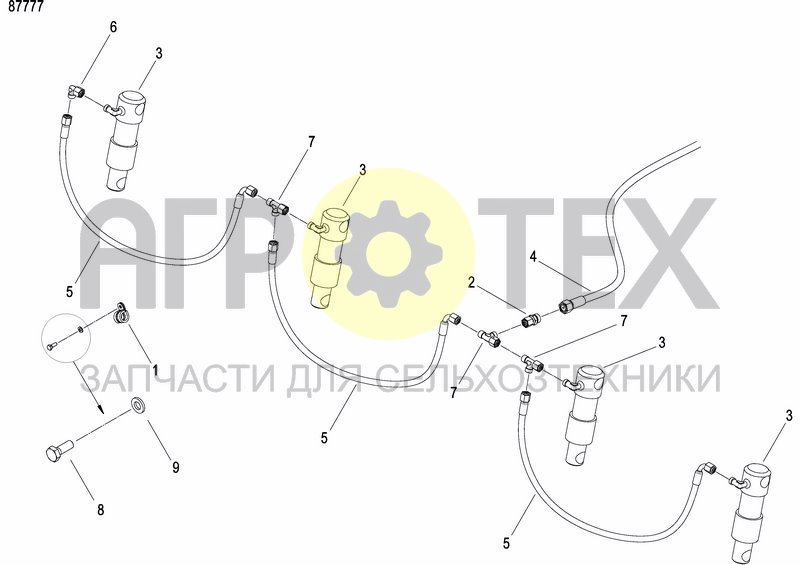 Чертеж HYDRAULIC BALLASTING KIT