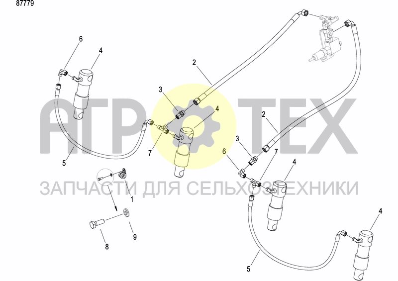 Чертеж HYDRAULIC BALLASTING KIT