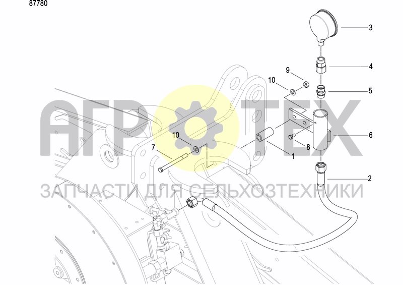 Чертеж HYDRAULIC BALLASTING KIT