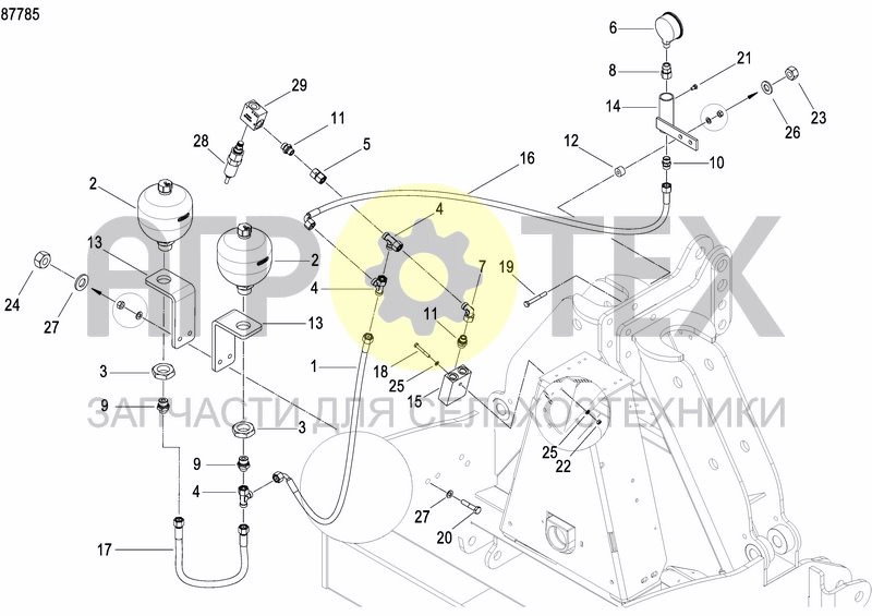 Чертеж HYDRAULIC BALLASTING KIT