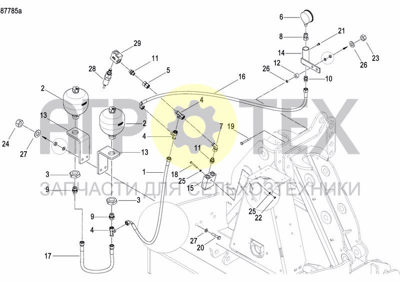 Чертеж HYDRAULIC BALLASTING KIT