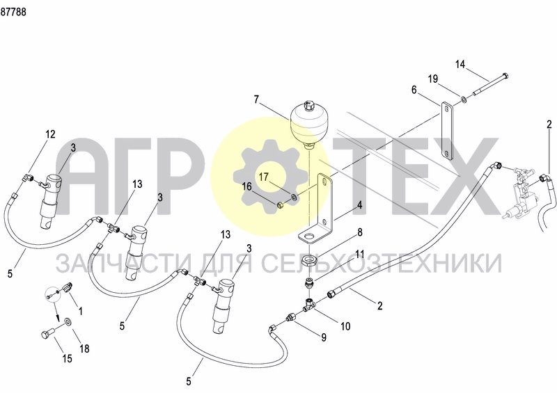 Чертеж HYDRAULIC BALLASTING KIT