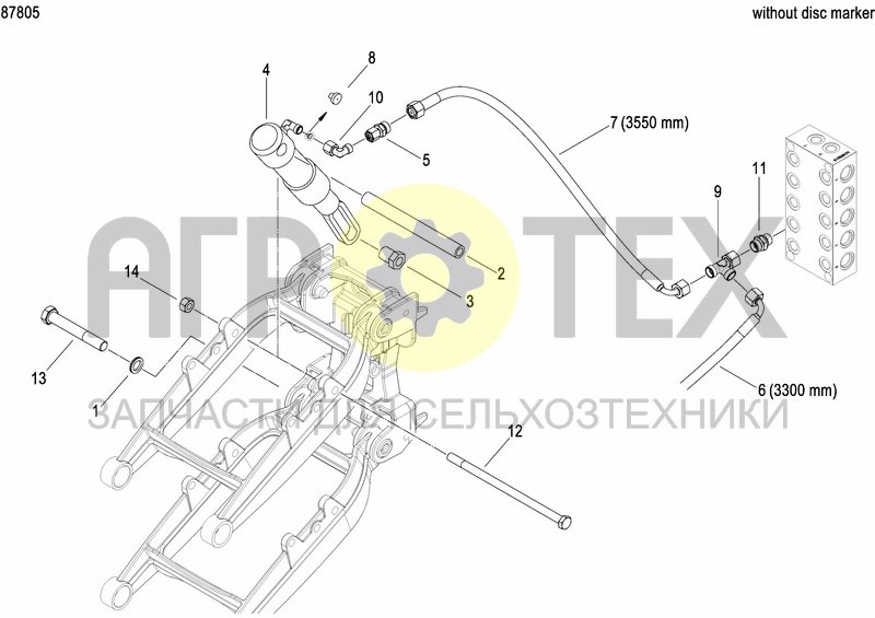 Чертеж HYDRAULIC ROW LIFTING