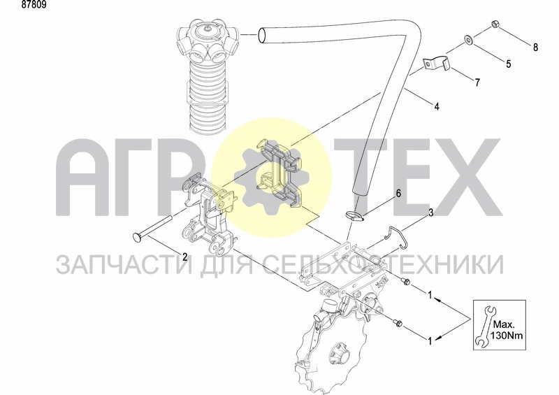 Чертеж COULTER FERTILIZER PRECISION DRILL