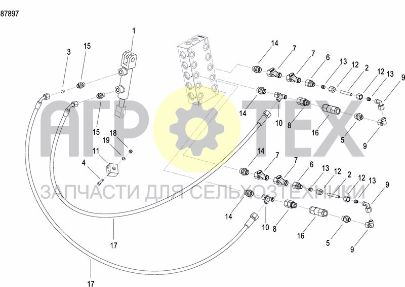 Чертеж AIR INLET PIPE