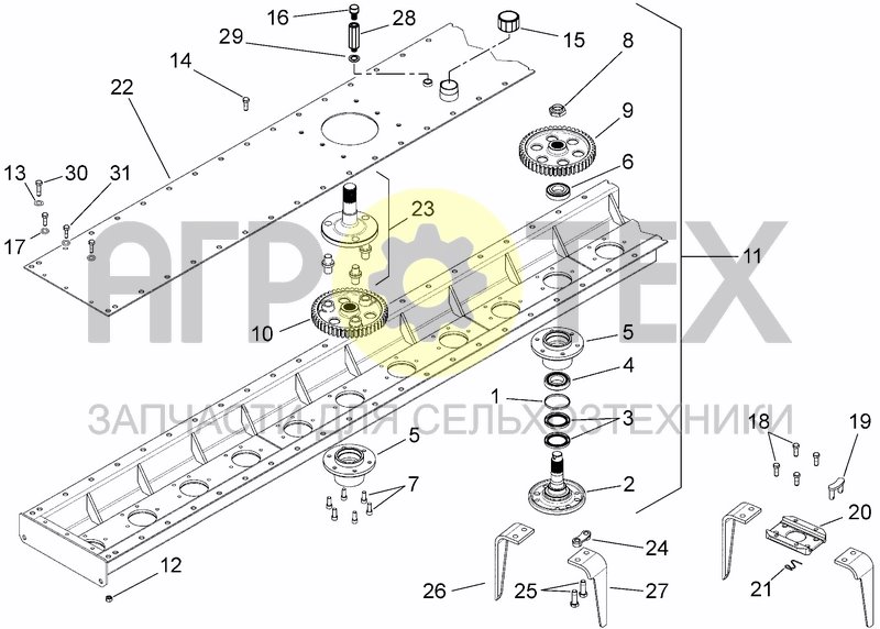 Чертеж CASING AND TRANSMISSION