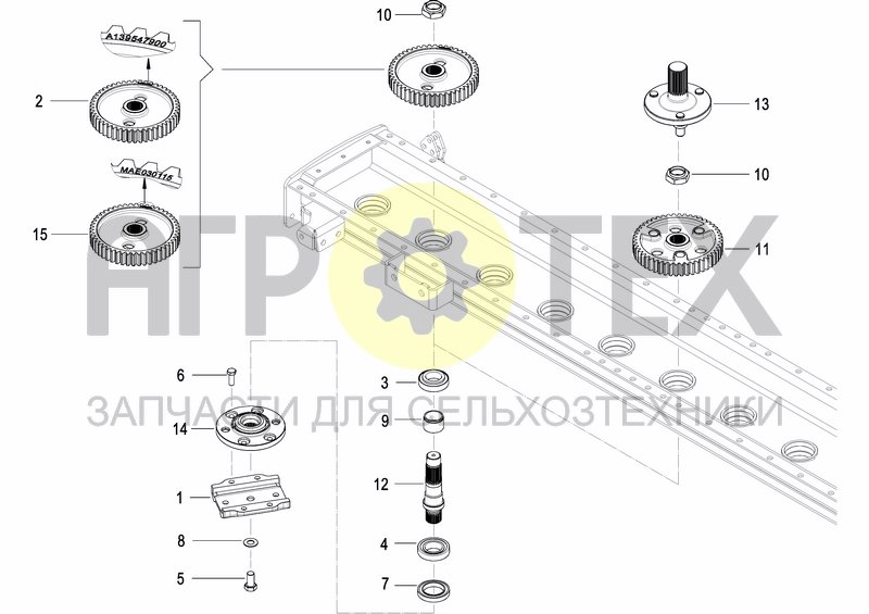 Чертеж FRAME AND TRANSMISSION