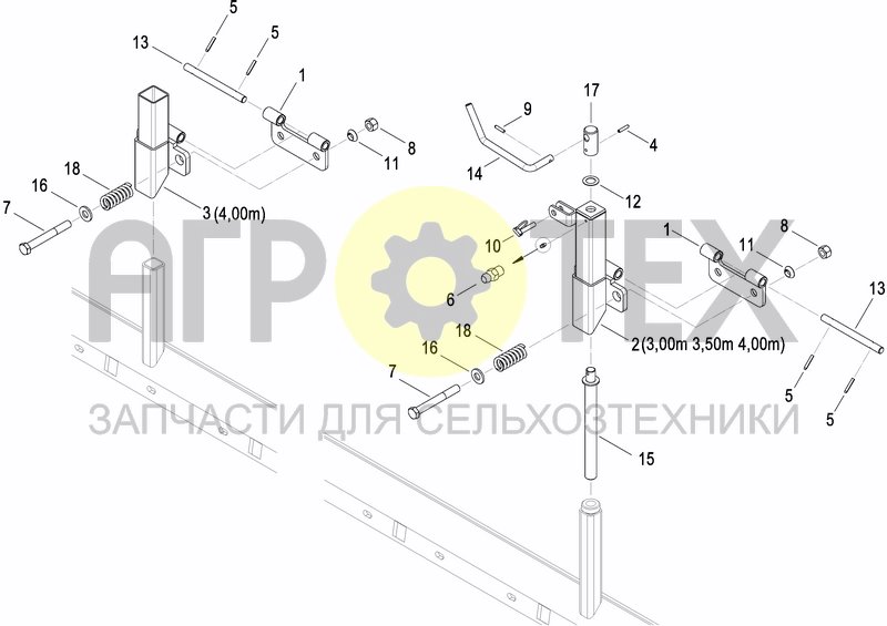 Чертеж REAR LEVELLING BAR