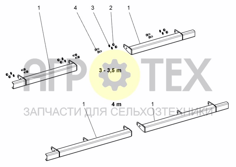 Чертеж TRACK ERADICATORS BARS