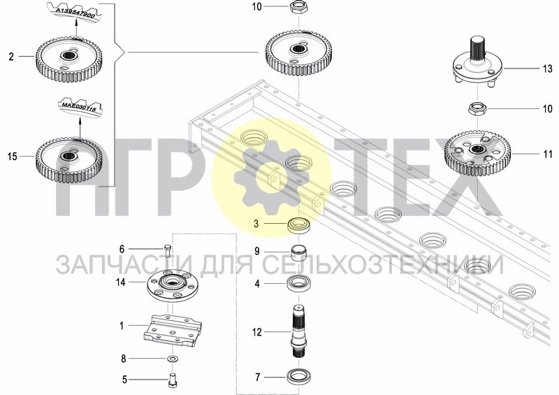 Чертеж CASING AND TRANSMISSION