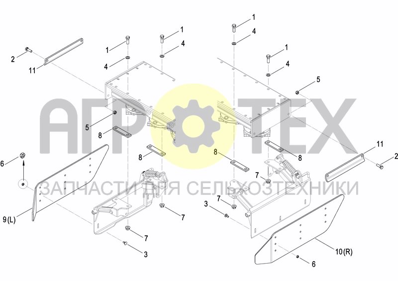 Чертеж SIDE DEFLECTORS