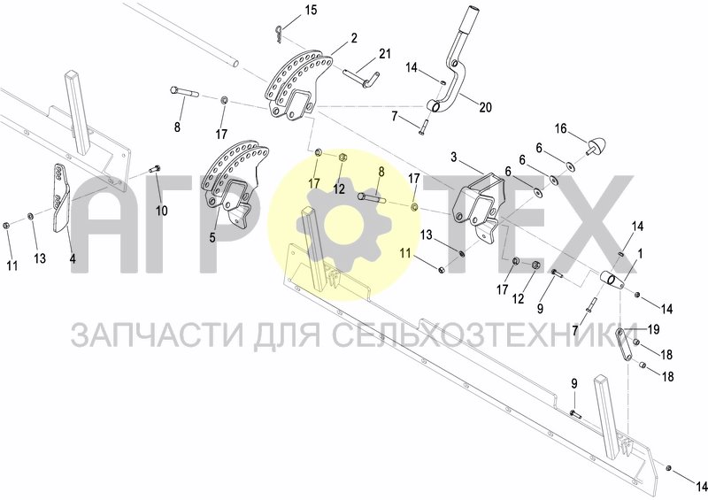 Чертеж REAR LEVELLING BAR