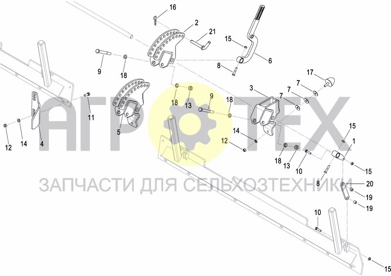 Чертеж REAR LEVELLING BAR