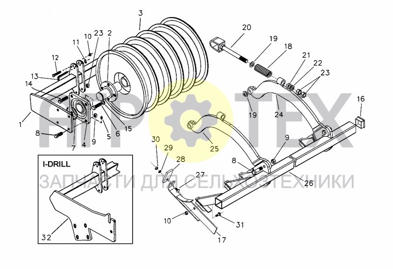 Чертеж DISC ROLLER