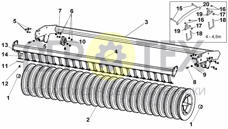 Чертеж FLEXLINE ROLLER (OPTIONAL)