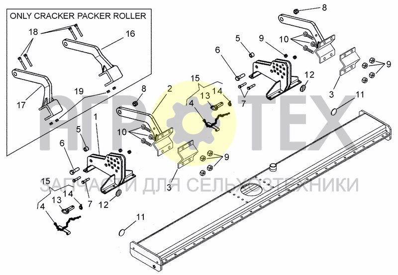 Чертеж ROLLER HITCH (OPTIONAL)