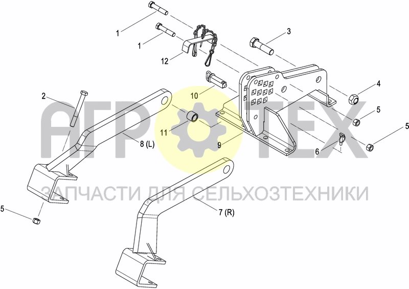 Чертеж ROLLER HITCH (OPTIONAL)