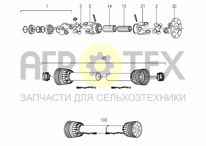 Чертеж DRIVELINE COMER MA0005WE616