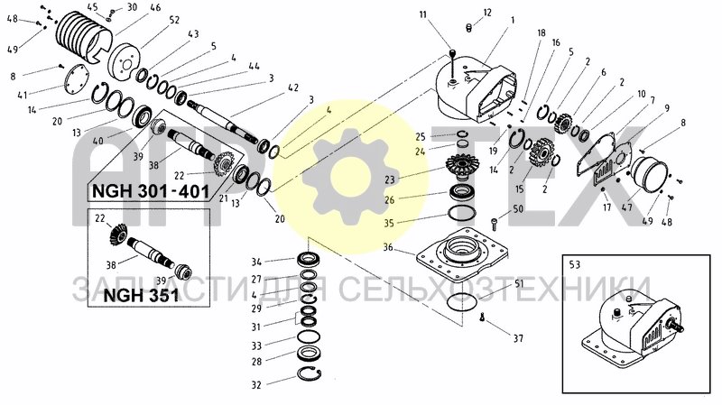 Чертеж GEARBOX