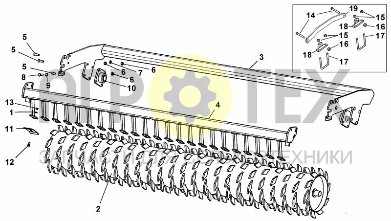 Чертеж PACKER ROLLER ?600 (OPTIONAL)