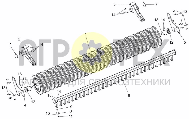 Чертеж MC-DRILL FLEXLINE ROLLER