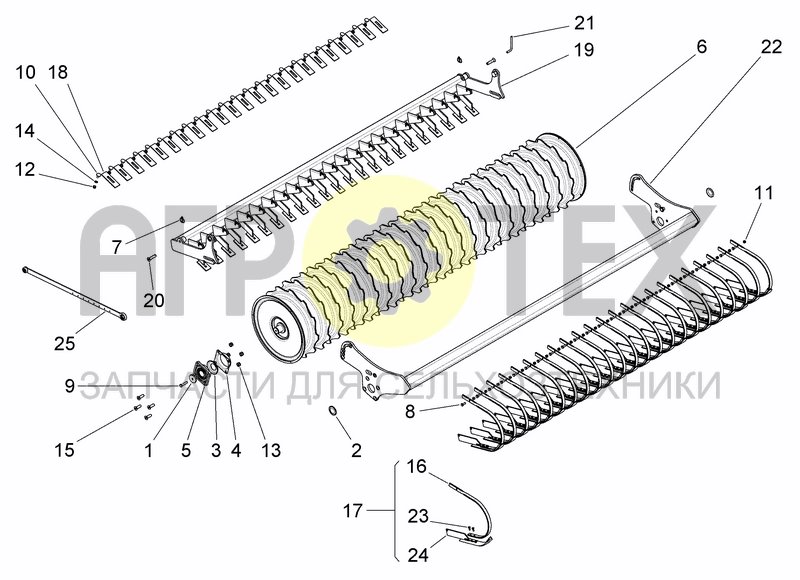 Чертеж ACTIPACK ROLLER LONG LIFE BEARING SUPP. (OPTIONAL)