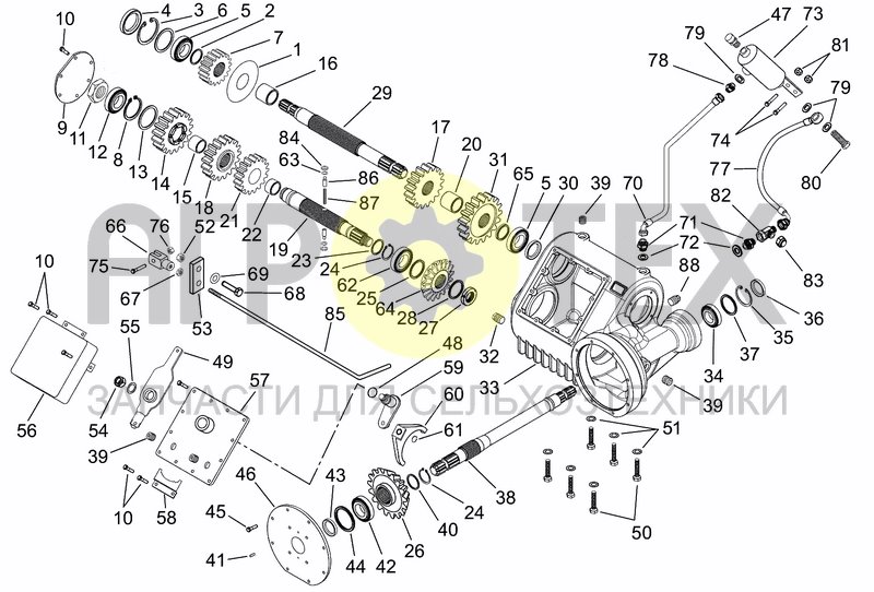 Чертеж CENTRAL GEARBOX