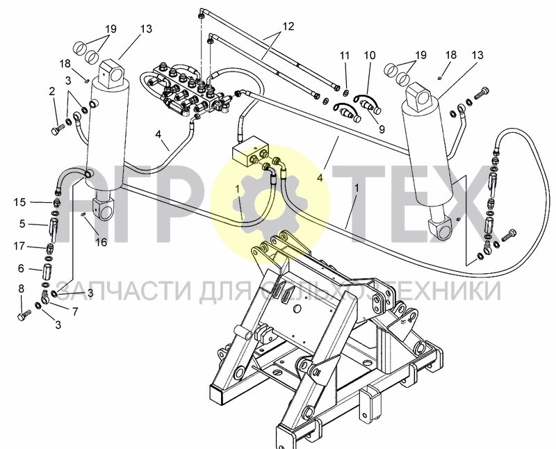 Чертеж HYDRAULIC LIFTING SYSTEM