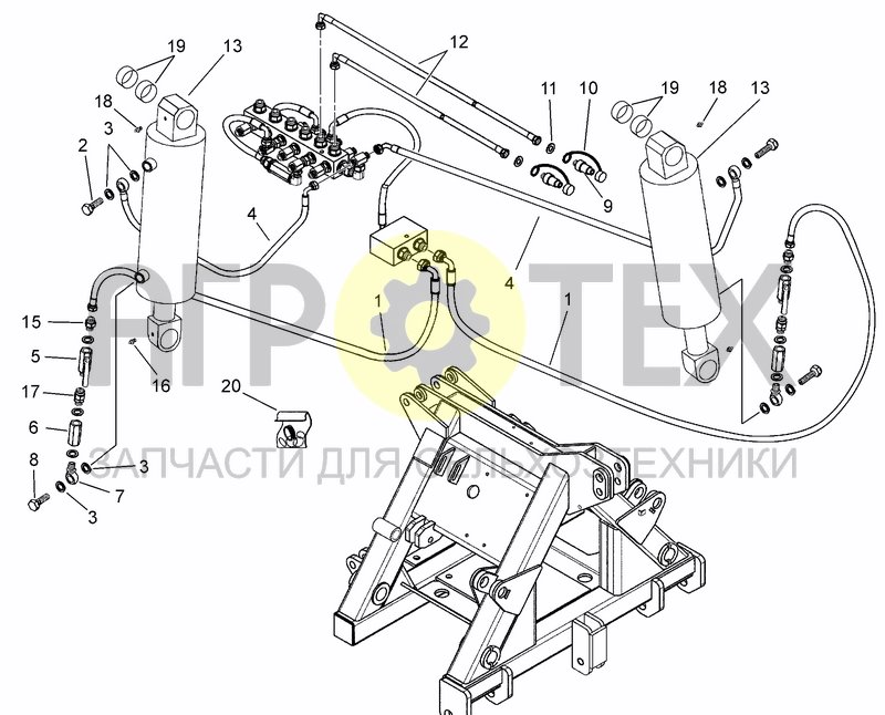 Чертеж HYDRAULIC LIFTING SYSTEM