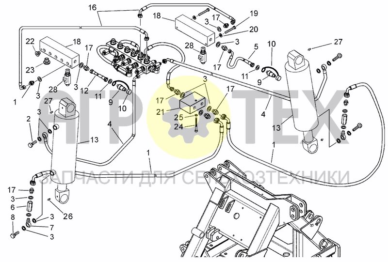 Чертеж ELECTRO-HYDRAULIC LIFTING SYSTEM