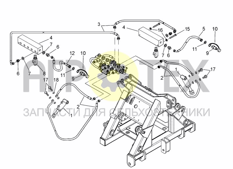 Чертеж ELECTRO-HYDRAULIC LOCKING SYSTEM