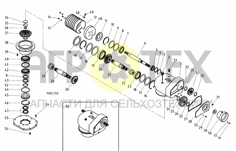 Чертеж GEARBOX