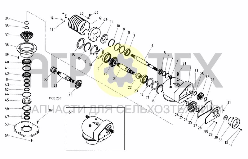 Чертеж GEARBOX