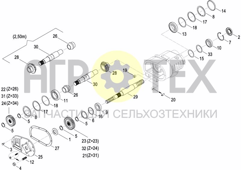 Чертеж GEARBOX