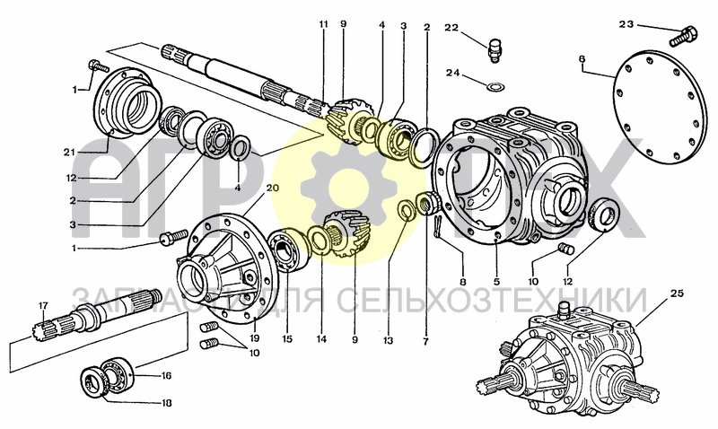 Чертеж CENTRAL GEARBOX