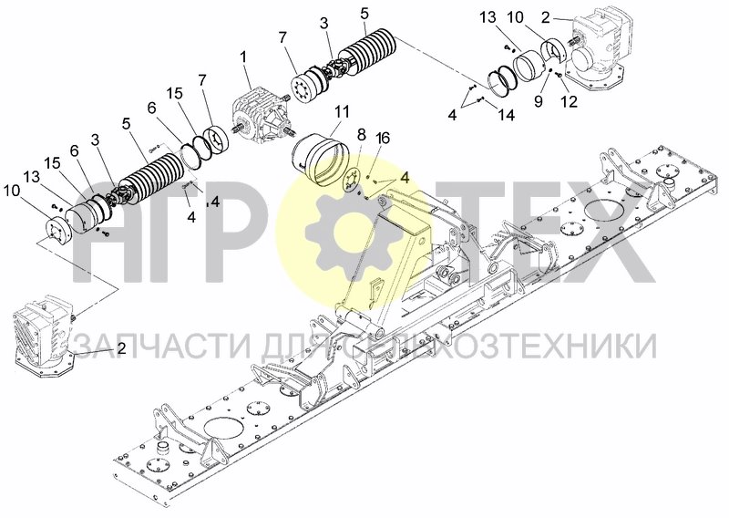 Чертеж UPPER TRANSMISSION