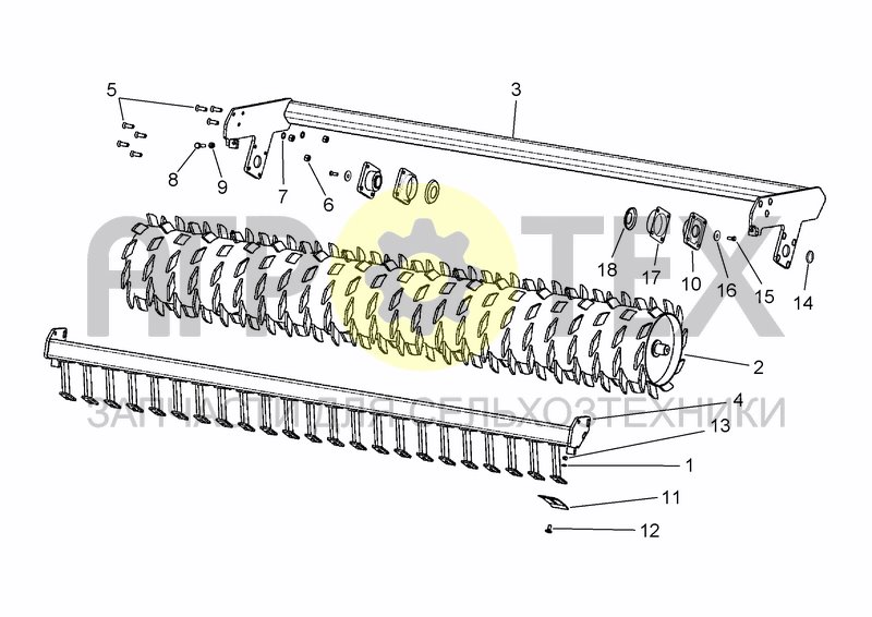 Чертеж PACKER ROLLER LONG LIFE BEARING ?500